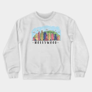 Hollywood Skyline Crewneck Sweatshirt
